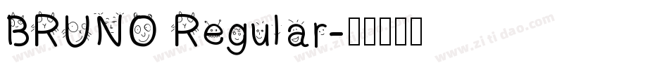 BRUNO Regular字体转换